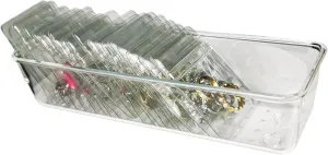 Jewelry Box Organizer, Women Girls Clear Acrylic Jewelry Organizer and Storage with 30 Middle Bags for Earring, Rings, Necklaces Bracelets