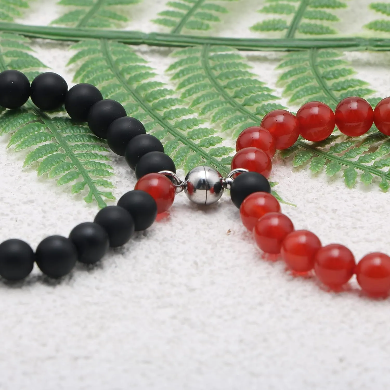 JoycuFF Matching Couple Bracelets For Men Women Him Or Her Boyfriend And Girlfriend Connecting Love Bracelets Gifts For Anniversary Birthday Christmas Beaded Jewelry