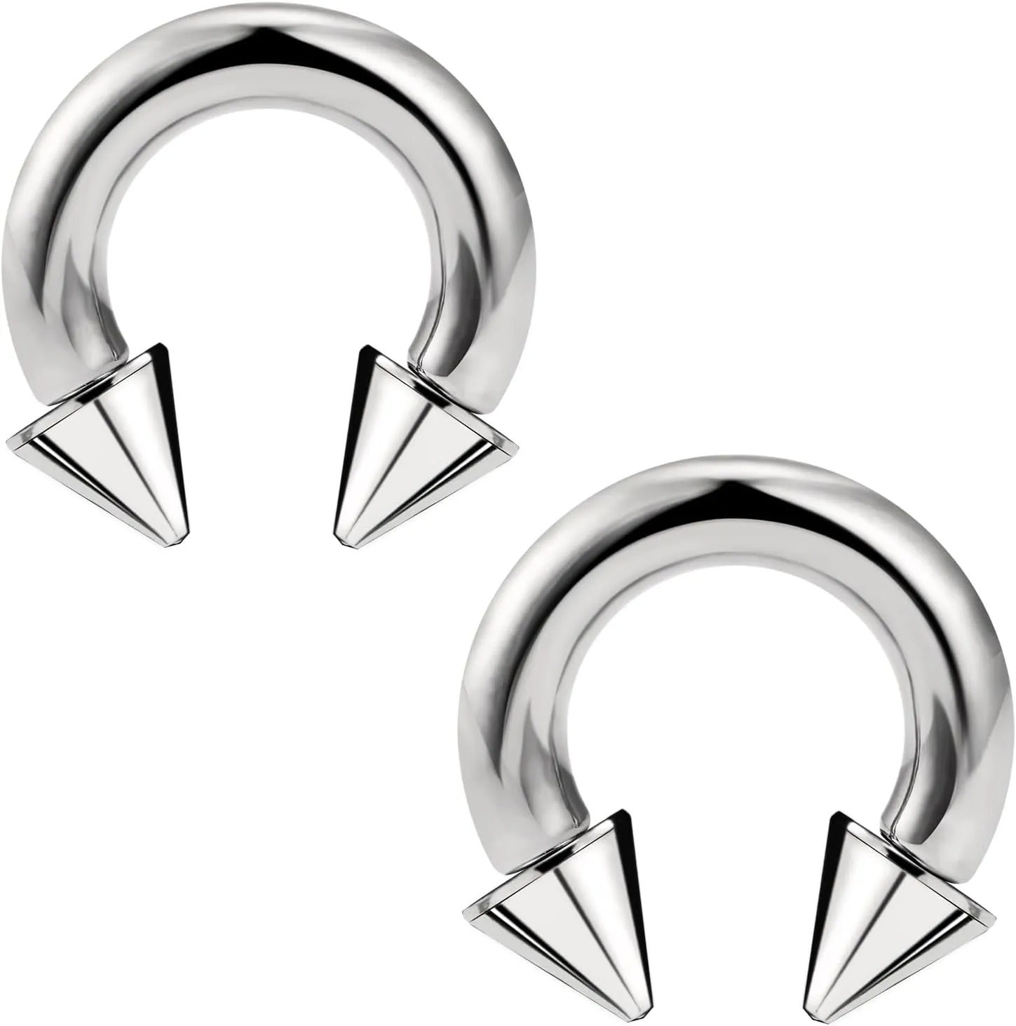 Kridzisw 8G 6G 4G 2G Titanium Septum Ring Gauges Earring Stretching kit 8 Gauge Hypoallergenic Lobe Hoop Earring Medical Implant Grade Large Septum Nose Ring Piercing Jewelry for Women Men