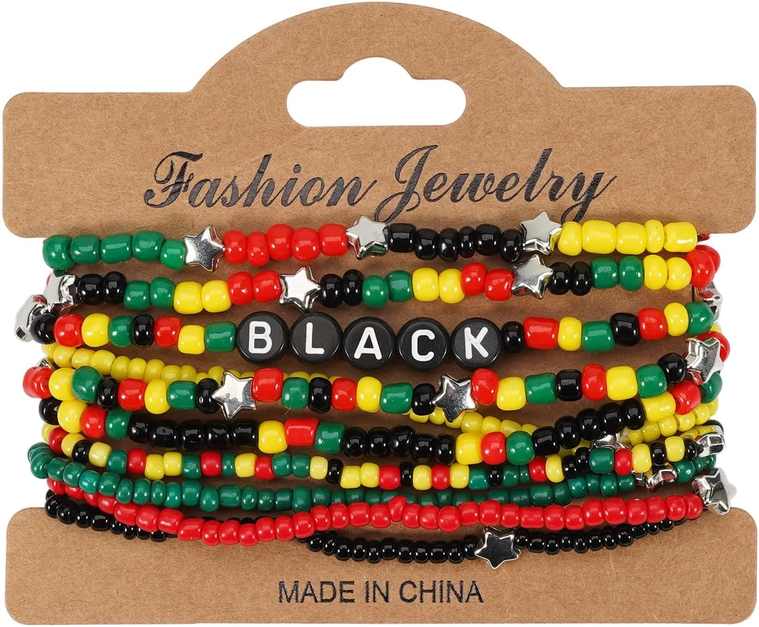 KZL African Juneteenth Bracelets Set Black History Wood Beaded Stretch Bracelet for Women Men 1865 Vinyl Disc Clay Stackable Charm Bracelets Holiday Heishi Surfer Bracelet Jewelry