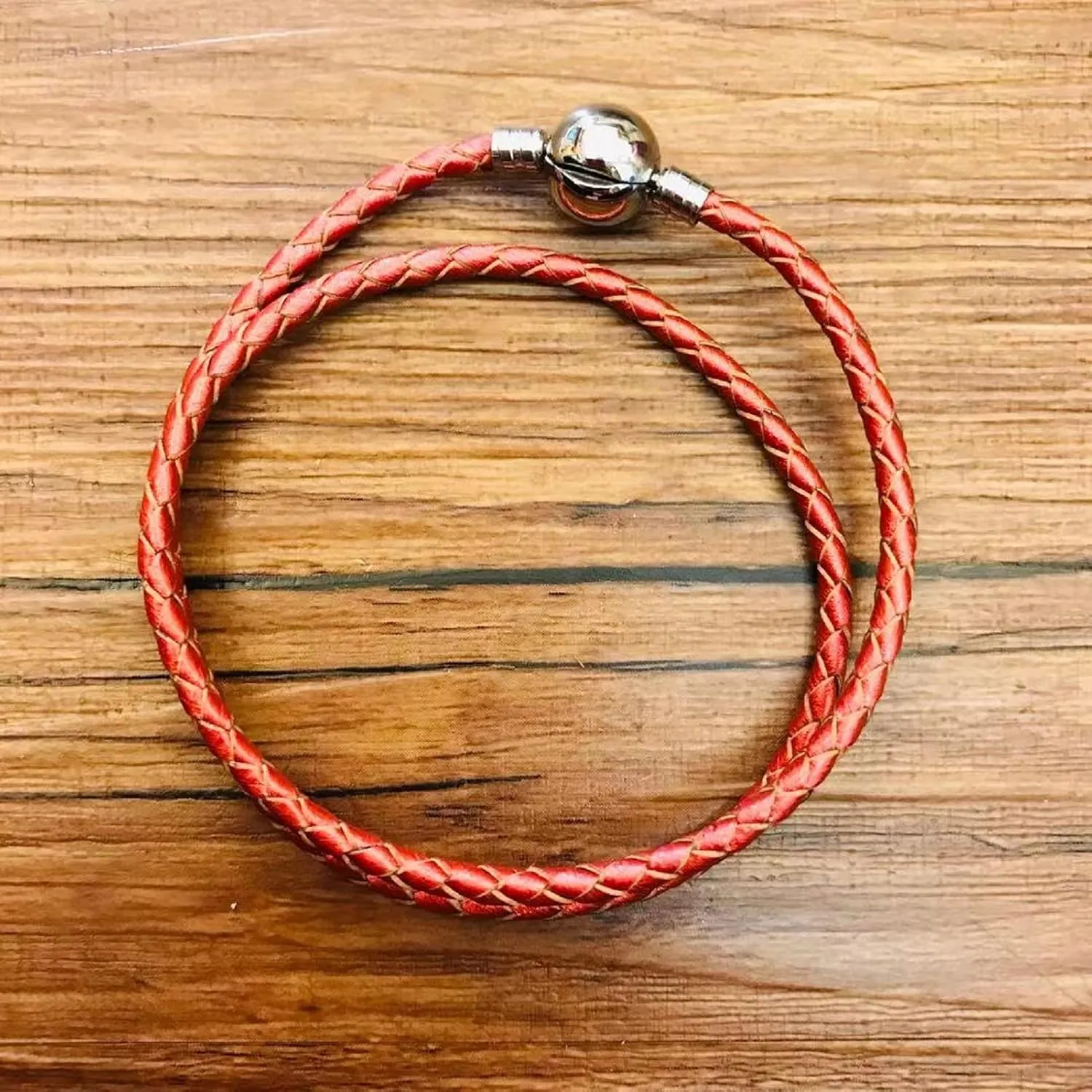Leather Charm Braided-Double Chain Womens Charm for Bracelets Girl Jewelry 18cm 7.1inches Christmas Halloween 2023
