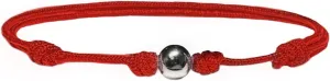 Luck Strings 14K solid gold ball bead bracelet - red string Bracelets for Men Women Unisex - Cord Bracelets yellow white gold Jewelry Gift