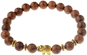 Men Natural Wood Beads Cross Bracelets Onyx Meditation Prayer Bead Bracelet Women Wooden Yoga Jewelry 6O4C5 (052-1)