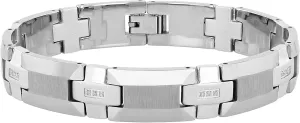 Men's Tungsten & Stainless Steel Bracelets - Black Finish High Polish
