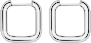 Minimalist Star Hoop Earrings for Women - Stainless Steel Hypoallergenic Hoops - Fashion Large Loops for Sensitive Ears - Lucky Dangle Drop Wire Earrings