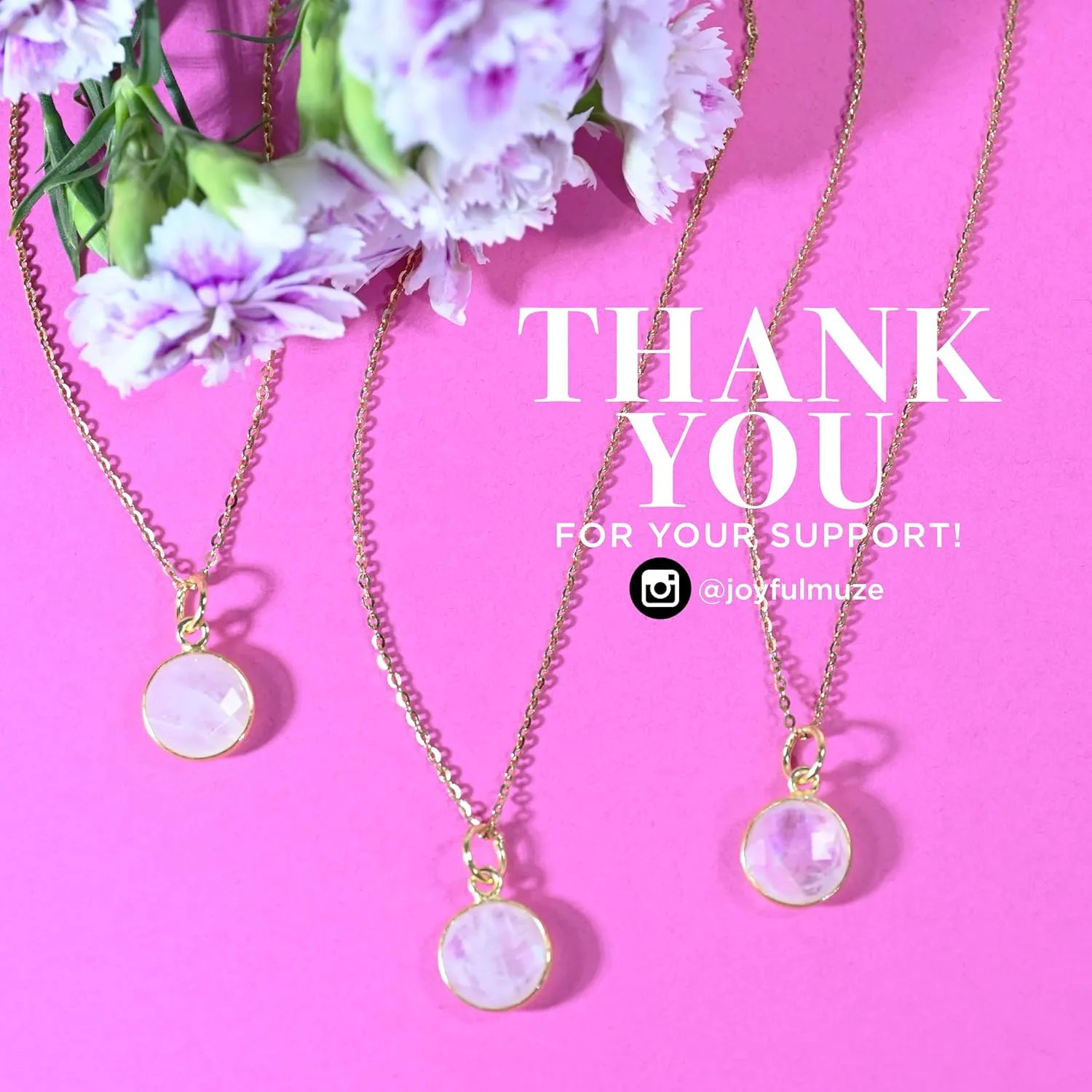 Moonstone Artisan Pendant Necklace, Round White Gemstone, 18K Plate Gold Silver 925 Jewelry, Layering Necklaces, Gift for Her June Birthstone, 18inch