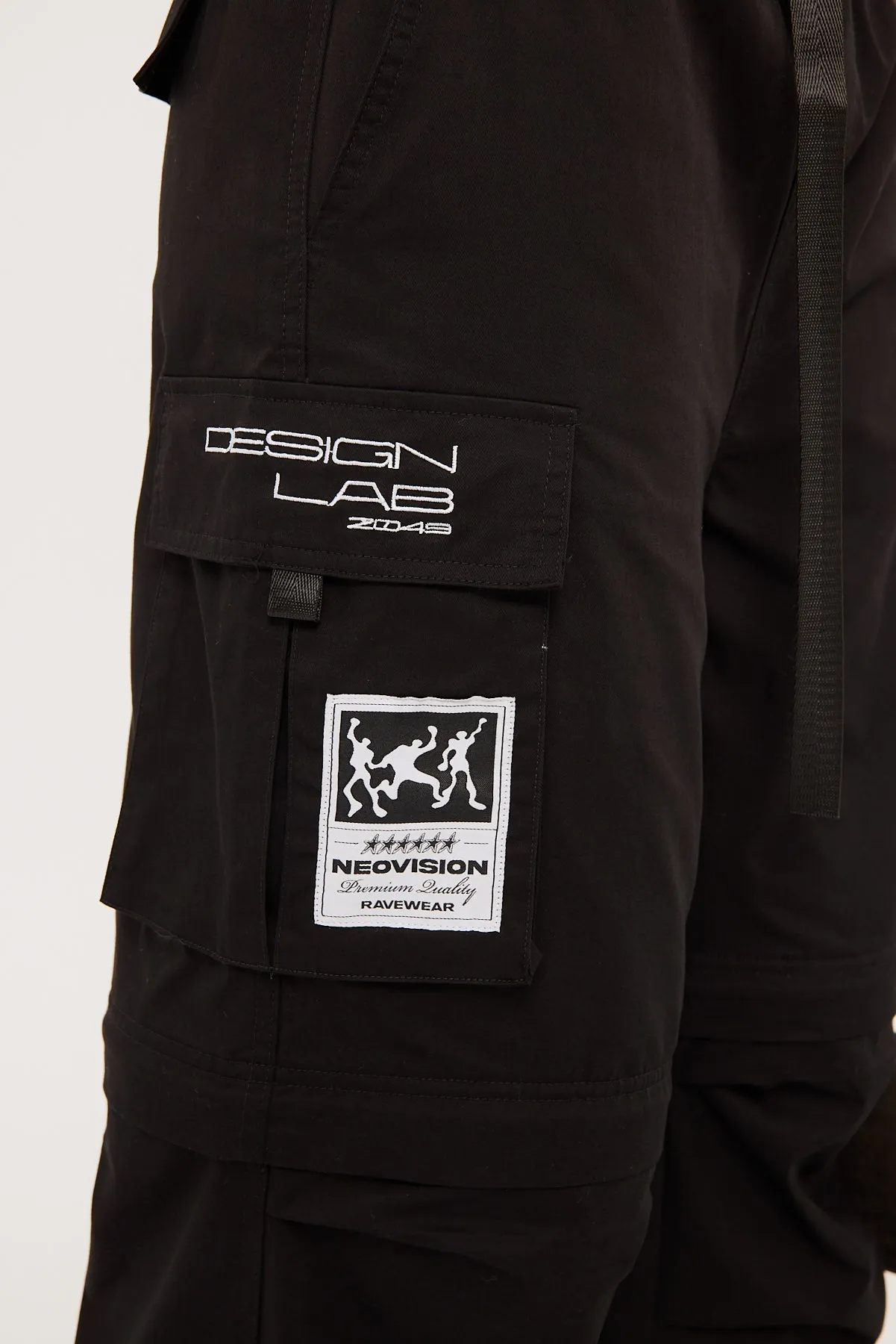 Neovision Ritual Wide Zip Off Cargo Pant Black