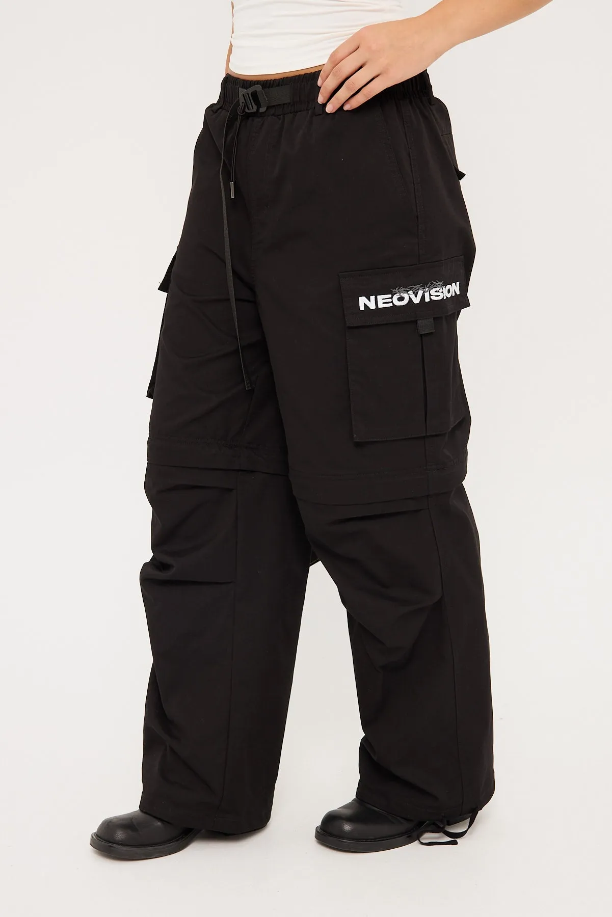 Neovision Ritual Wide Zip Off Cargo Pant Black