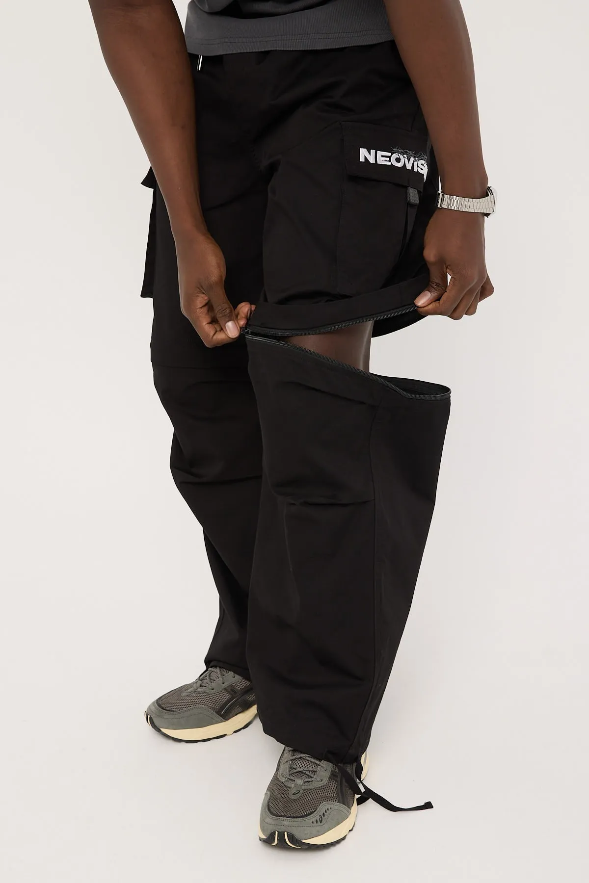 Neovision Ritual Wide Zip Off Cargo Pant Black