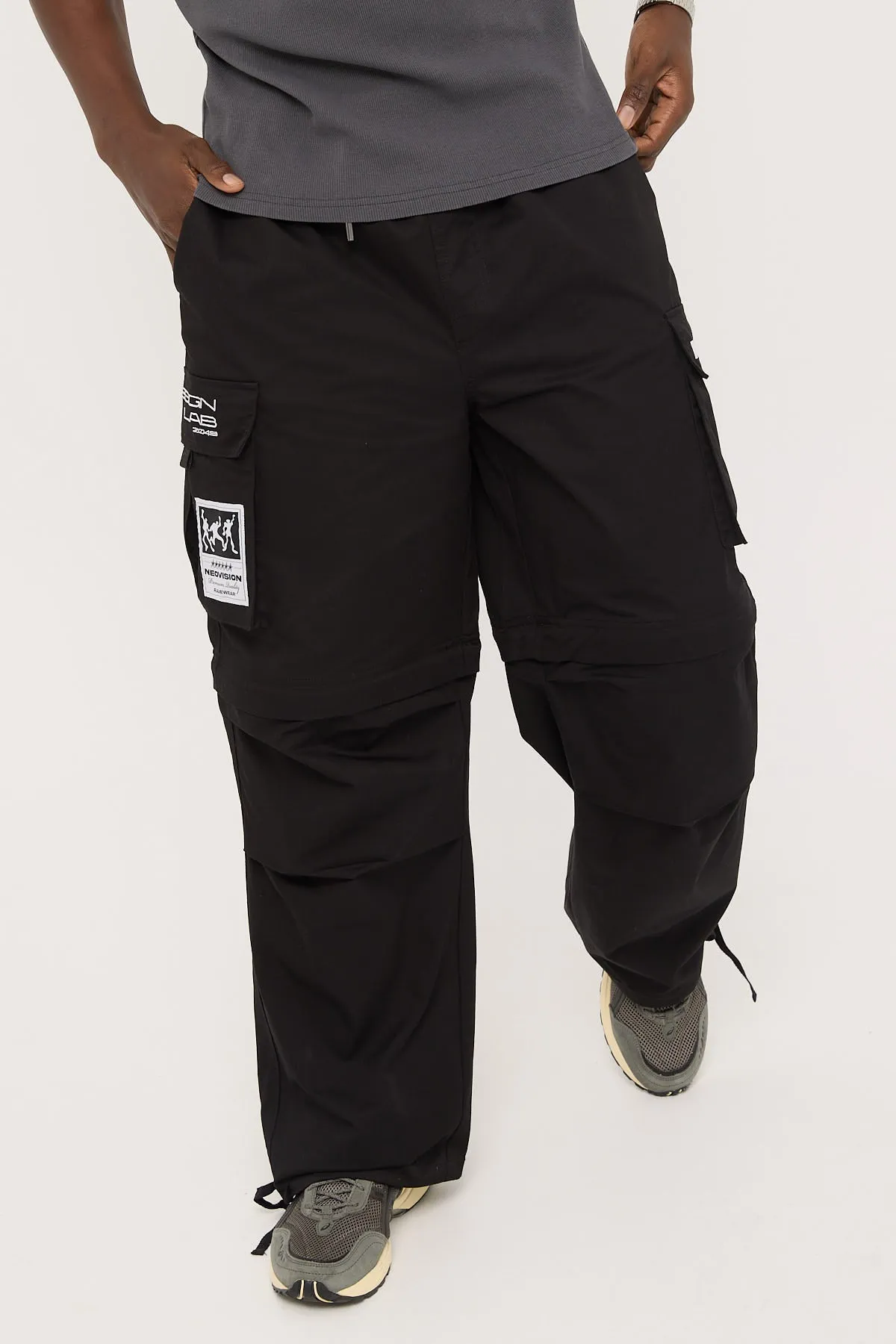 Neovision Ritual Wide Zip Off Cargo Pant Black