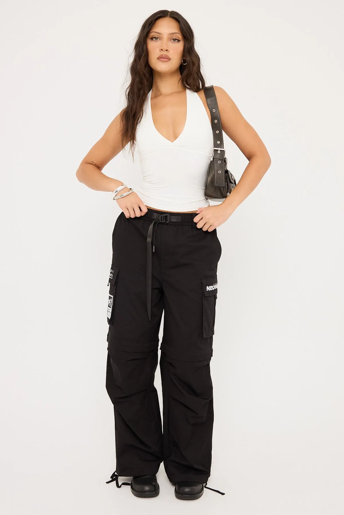 Neovision Ritual Wide Zip Off Cargo Pant Black