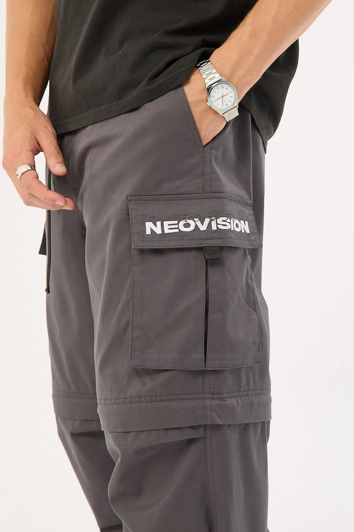 Neovision Ritual Wide Zip Off Cargo Pant Grey