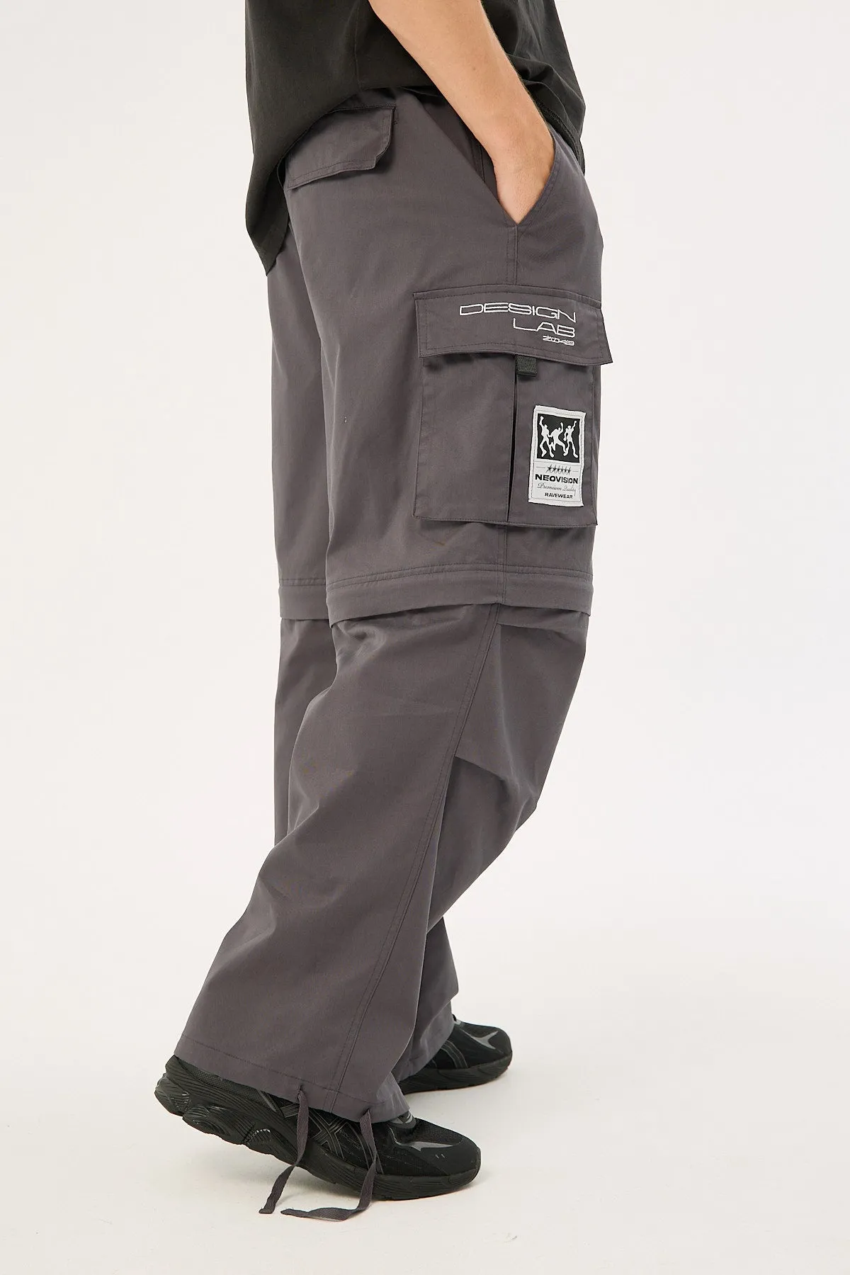 Neovision Ritual Wide Zip Off Cargo Pant Grey