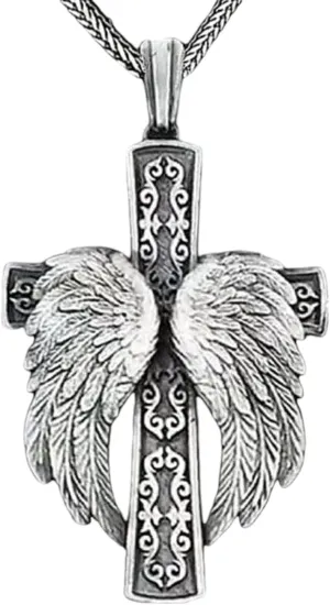 New 2026 Unisex Fashion Cross Necklace Religious Belief Jesus Pendant Hip Hop Necklaces For Men Jewelry Anniversary Decoration Luxury With You Accessories Trendy For Women And Men