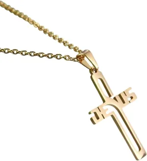 New For Trendy 2025 Jesus Cross Hollow Pendant Necklaces For Women Men Christian Chocker Stainless Steel Jewelry Fashion Accessories Creative Gift