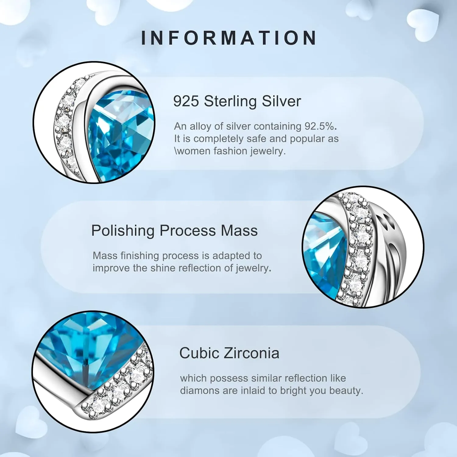 NINGAN Birthstone Charms for Bracelets, Angel Wings 925 Sterling Silver Love Heart Bead Pendant Engraved Symbolizes, Happy Birthday Mother's day Jewelry Gifts for Women
