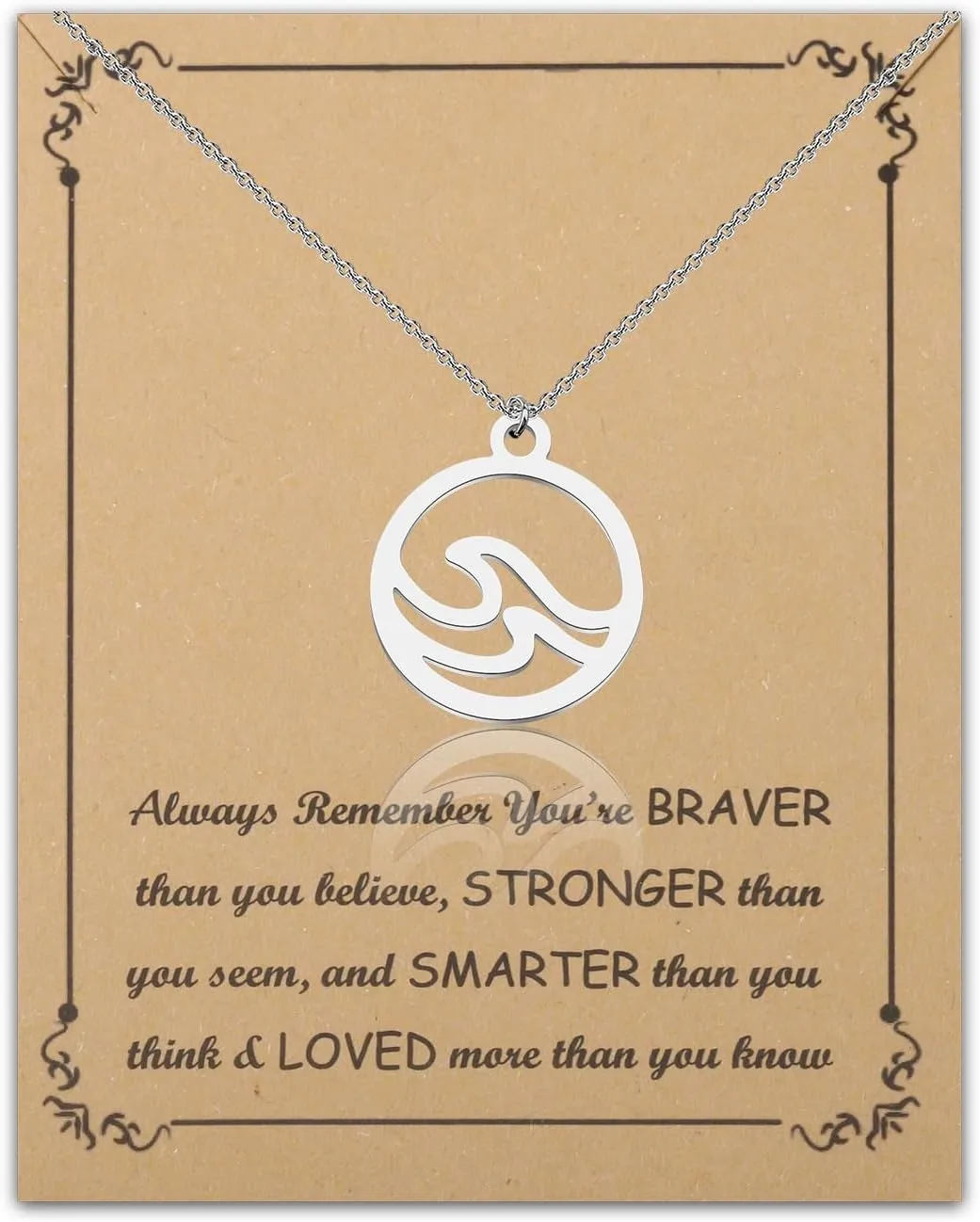 Ocean Waves Necklace Ocean Jewelry Gifts Beach Lover Gift Surfer Beach Ocean Jewelry Gifts Beach Necklaces Summer Necklace