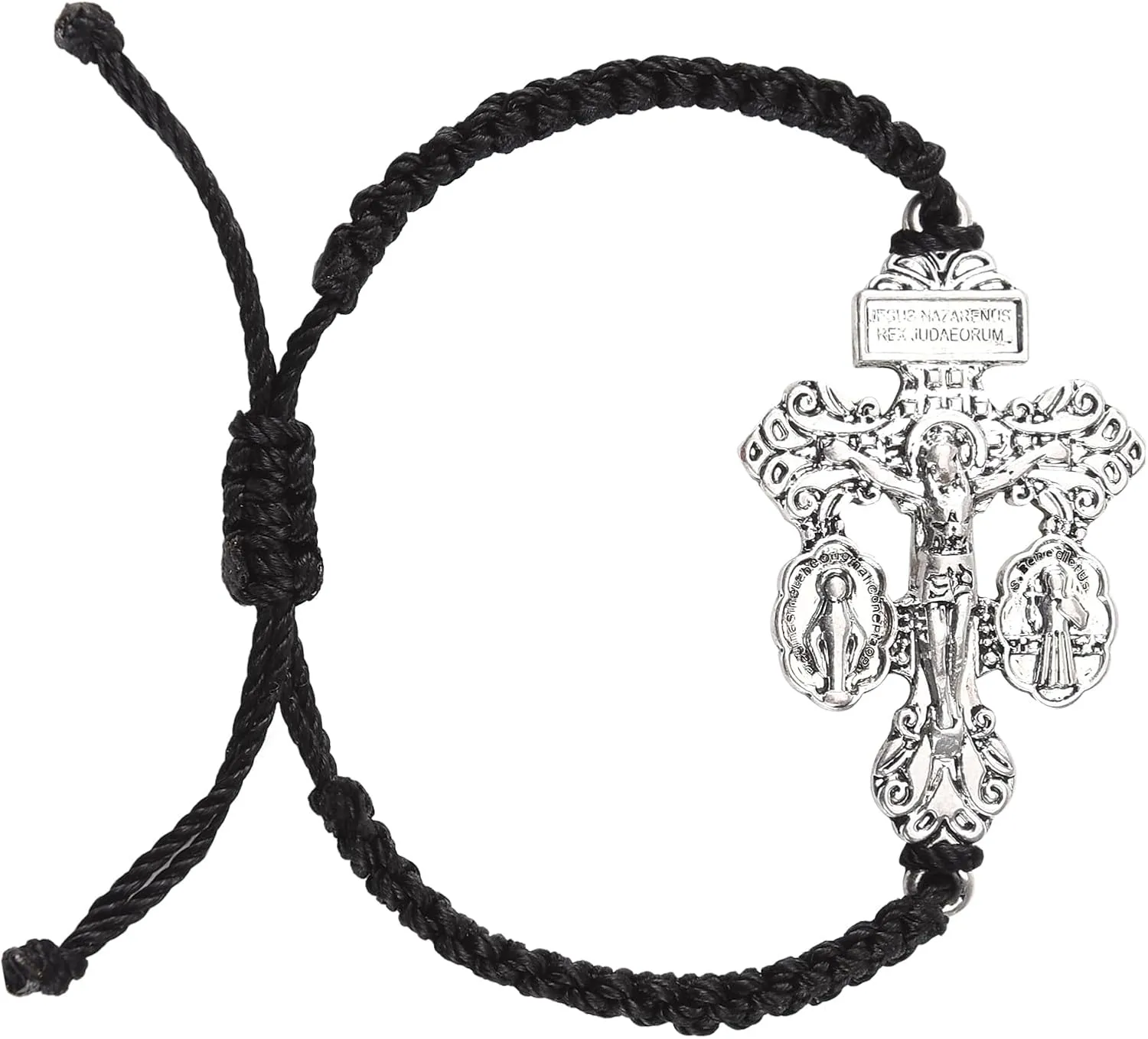 Pardon Crucifix Religious Bracelet for Women Men,St Benedict Bracelet,Milagrosa Medal Bracelets,La Cruz Del Perdon Catolica,Crucifijo Del Perdon,Crucifijos Catolicos,Medalla De San Benito Bracelets