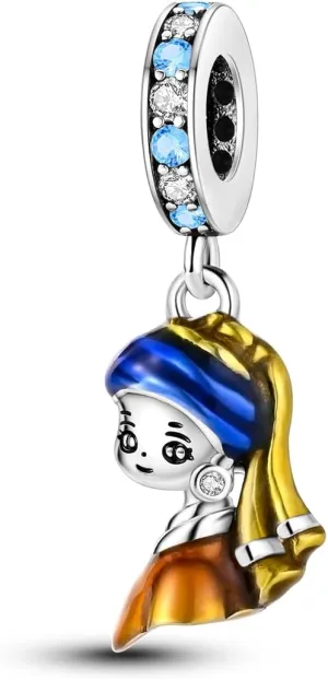 Parmuz 925 Sterling Silver Charm for Bracelets Dog Evil Eye Travel Love Mom Dangle Charms for European Bracelets Necklace Pendant Beads Jewelry Gift for Woman
