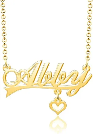 Personalized Custom Name Necklaces Heart Cross Crown Butterfly Key Personal Name Necklace Custom Made Customized Gift for s Women Men