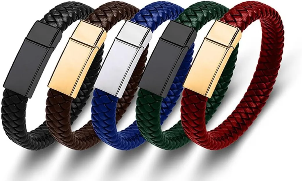 Personalized Religious Christian Scripture Bible Verse Quote Encourage ID Bracelets Braided Leather Gold Plated Stainless Steel Inspirational Cuff Bracelets for Unisex