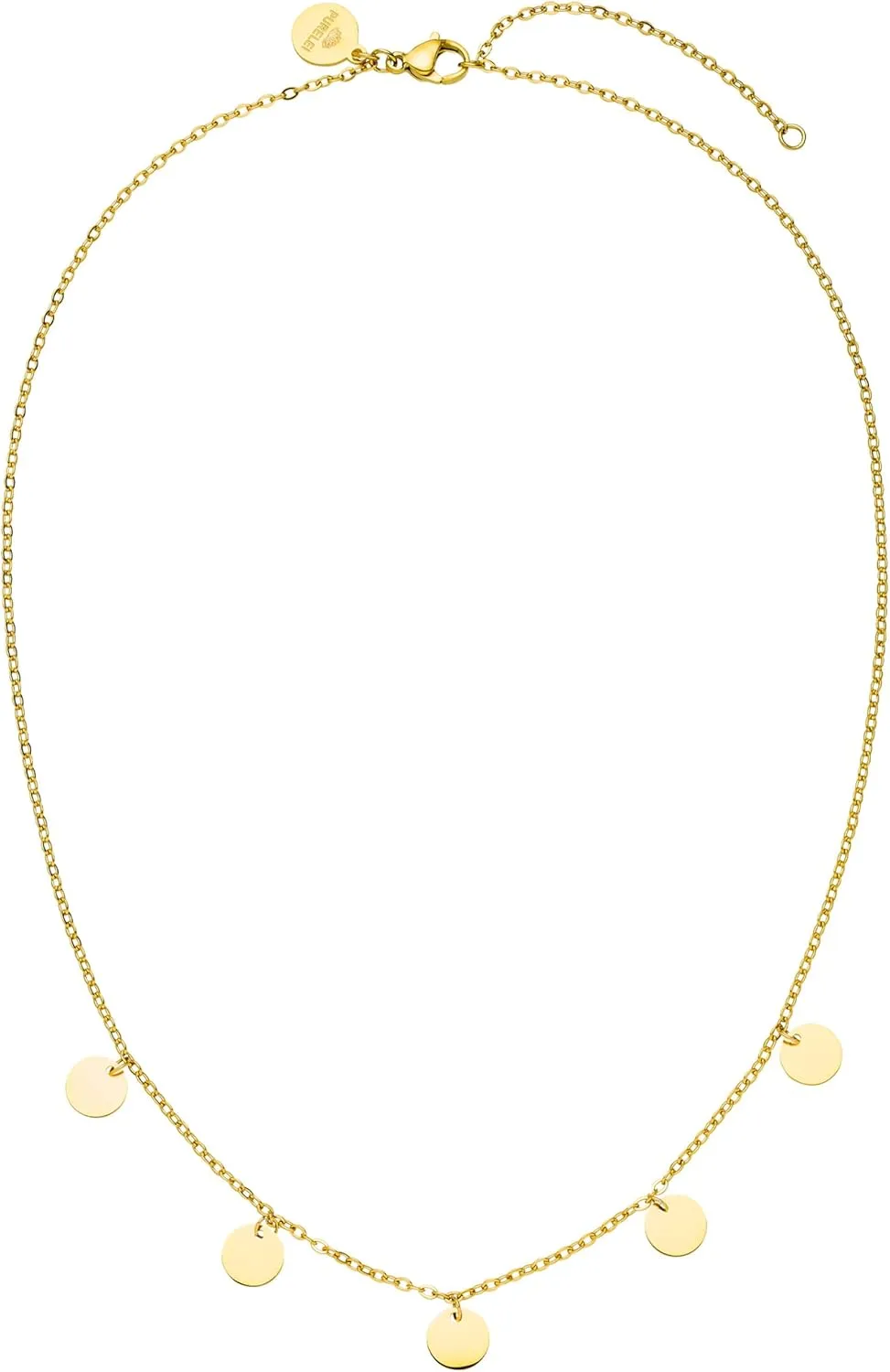 Purelei Kalea Necklace  18K Gold plated stainless steel jewelry  Waterproof chain  16 to 18 inch adjustable length  Fashion jewelry for your individual look