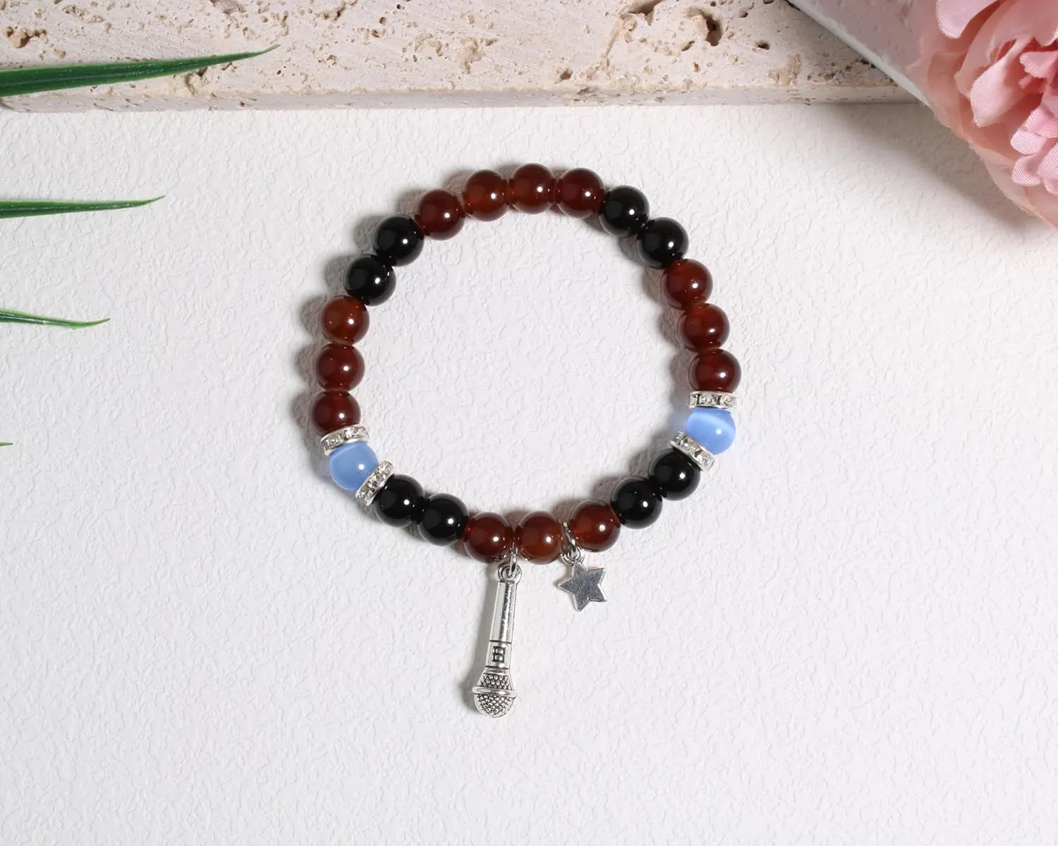 QqzsJewls Horror Nights Inspired Bracelets, Costume Gifts for Game Fans, Beaded Stone Bracelets Birthday Christmas Gifts for Best Friend Sister Daughter Son Niece