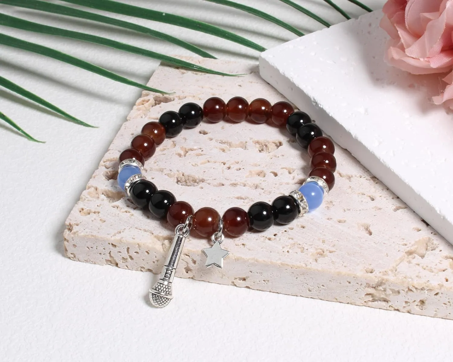 QqzsJewls Horror Nights Inspired Bracelets, Costume Gifts for Game Fans, Beaded Stone Bracelets Birthday Christmas Gifts for Best Friend Sister Daughter Son Niece