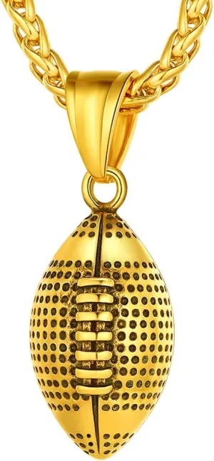 Richsteel Necklaces for Men Women Football/Basketball/Boxing Gloves/Shoes Pendant Stainless Steel Hip Hop Sports Fan Jewelry