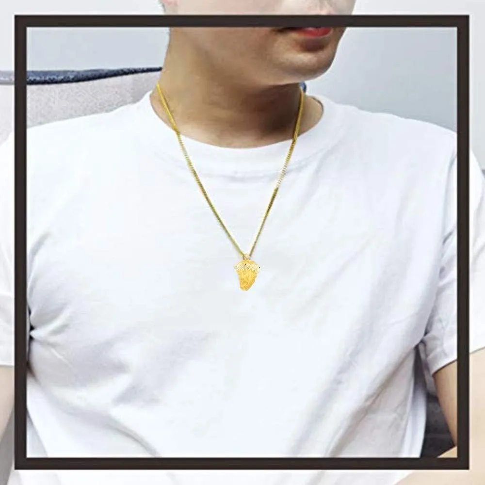 RP 14K Yellow Gold and White Gold Polished Jesus Christ Head Thorn Crown Religious Pendant Charm Necklaces Fine Jewelry Gifts for Women and Men