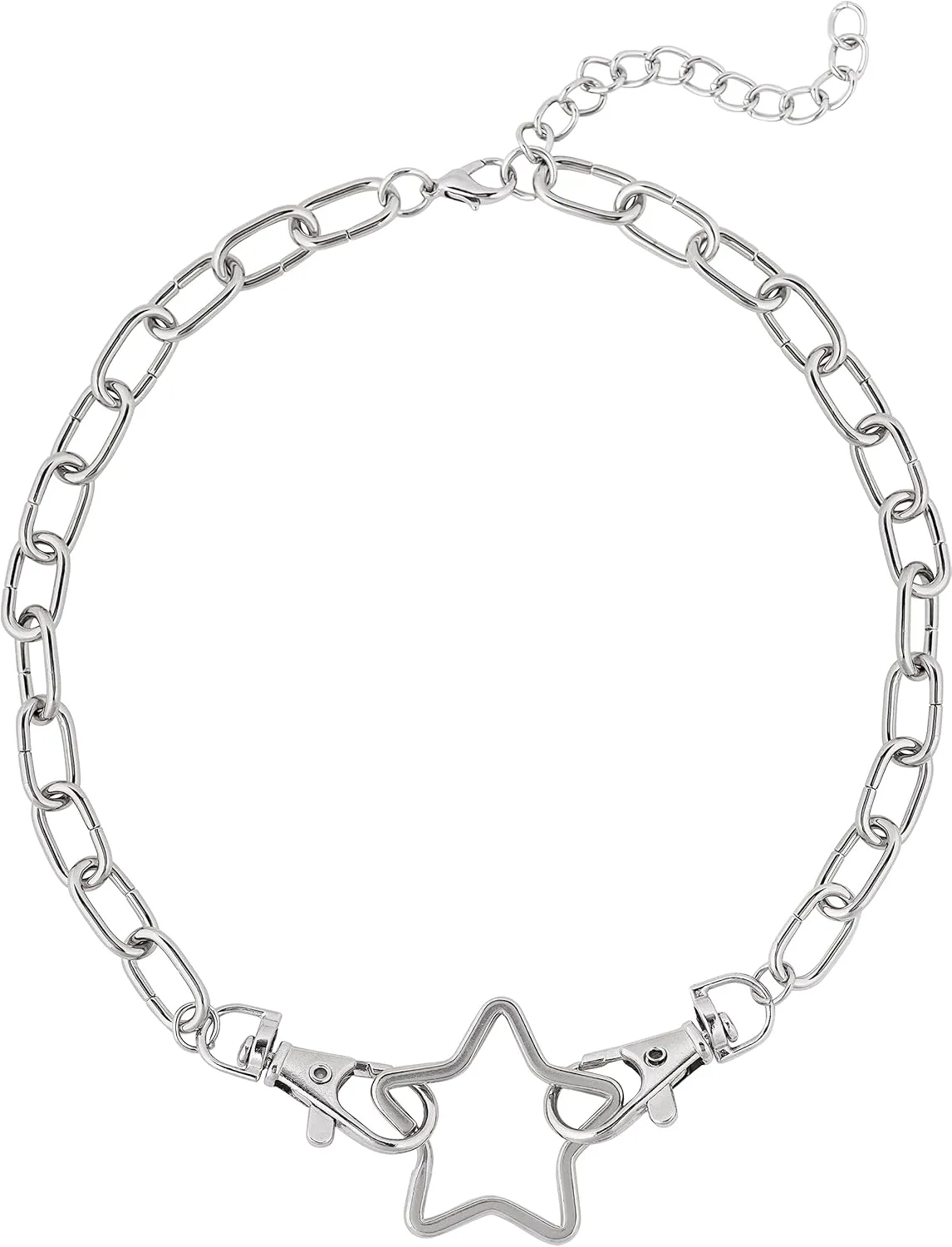 Sacina Grunge Y2k Aesthetic Star Necklace, Star Y2k Grunge Necklaces, Christmas New Year Jewelry Gift for Women