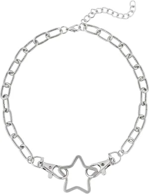 Sacina Grunge Y2k Aesthetic Star Necklace, Star Y2k Grunge Necklaces, Christmas New Year Jewelry Gift for Women