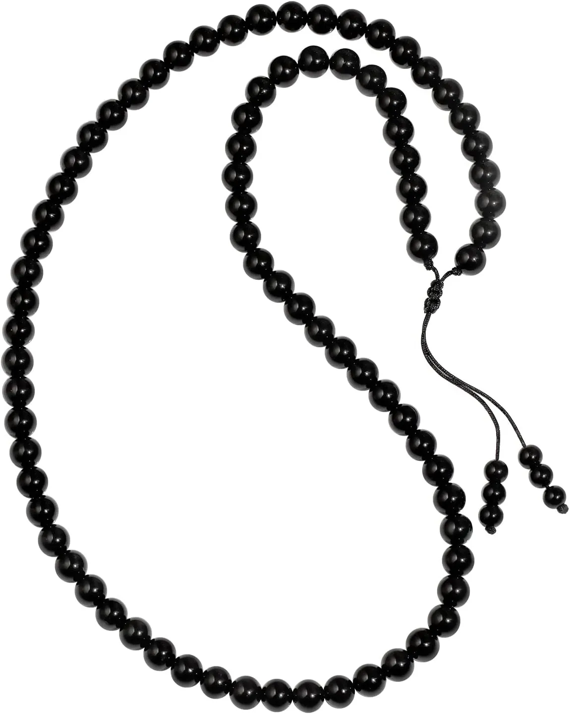 Simple Crystals and Stones Beaded Necklace Protection Balance Meditation Long Necklaces for Women and Men Amulet Jewelry