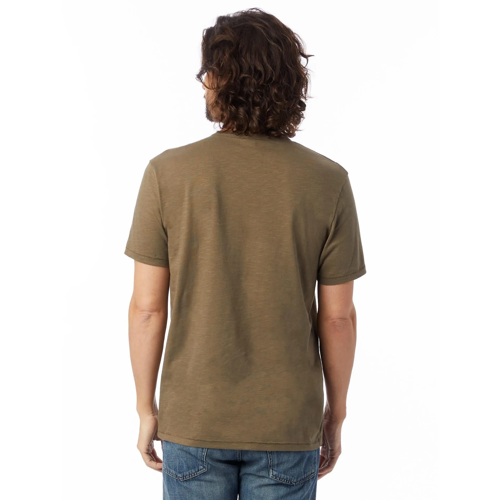 Slub Henley Tee (Olive)