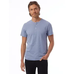 Slub Henley Tee (Stonewash Blue)