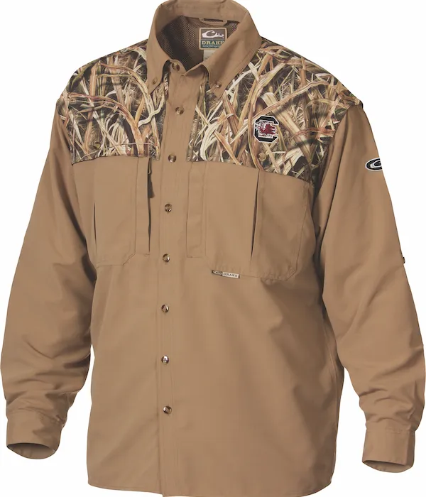 South Carolina Camo Wingshooter's Shirt L/S