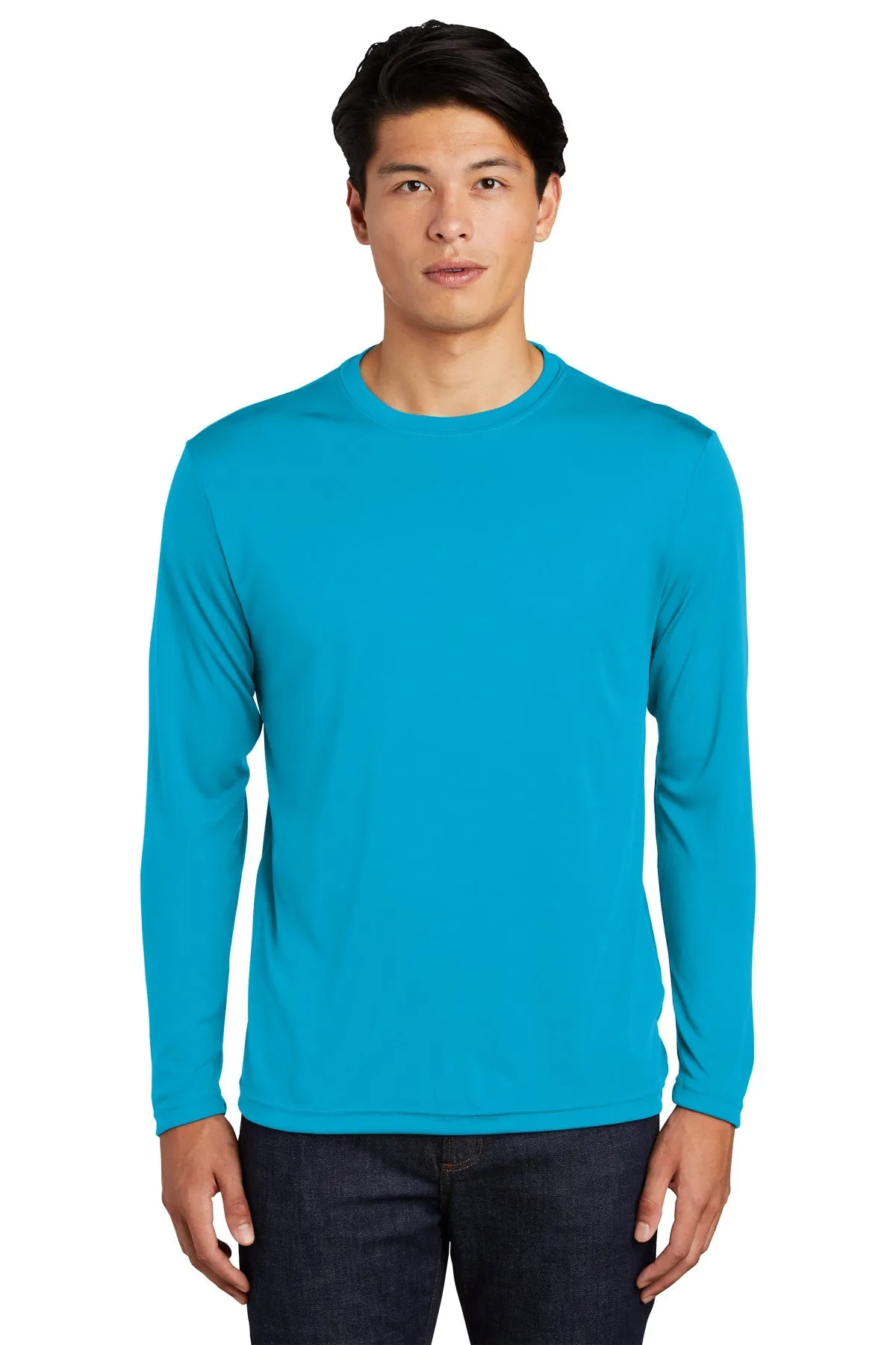 Sport-Tek Tall Long Sleeve PosiCharge Branded Competitor Tee's, Atomic Blue