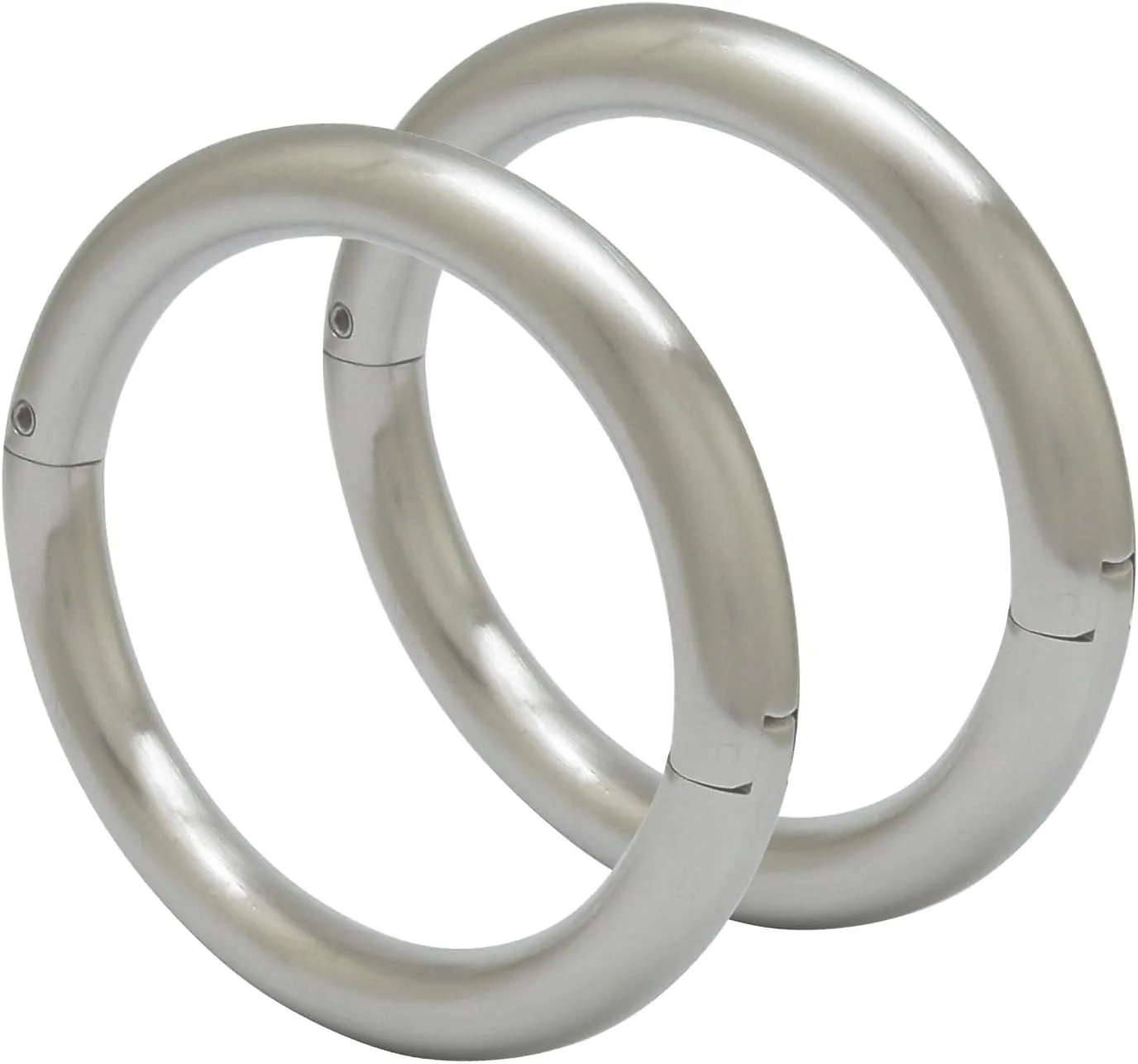 Stainless steel lockable cuff bracelets with removable O ring