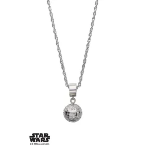 Star Wars Death Star V2 Necklace - Chrome