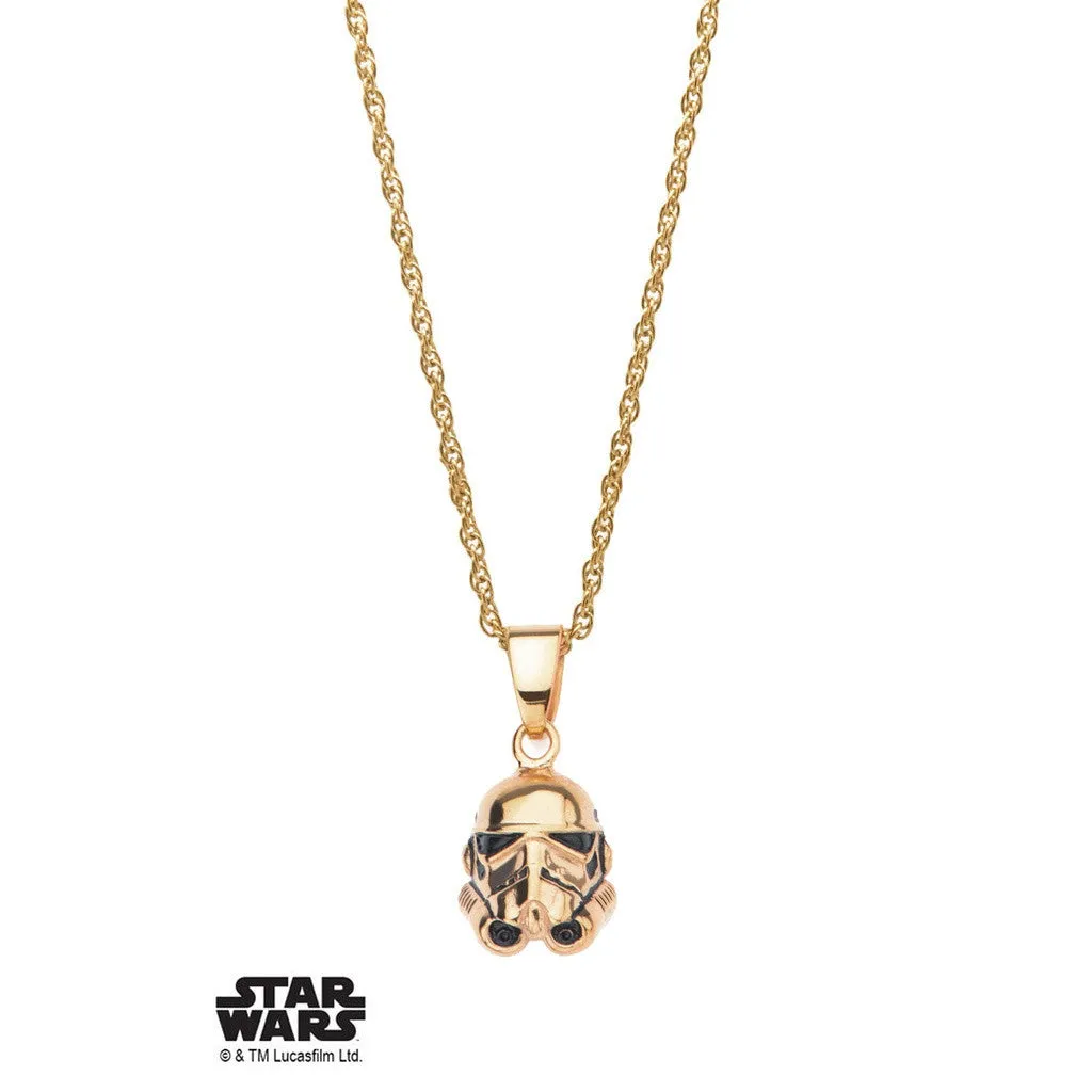 Star Wars Stormtrooper Necklace - Gold