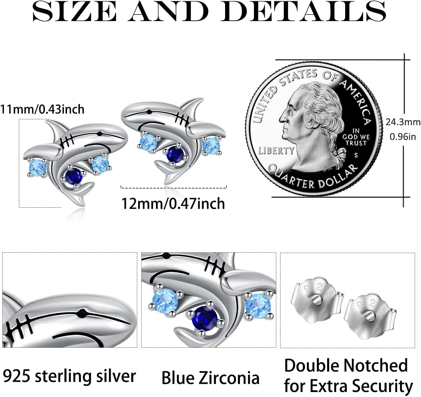 Sterling Silver Dinosaur/Turtle/Sheep/Dragonfly/Panda/Bunny/Mushroom/Cat/Spider Stud Earrings Animal Earring Hypoallergenic Jewelry Gifts for Women Sister Daughter