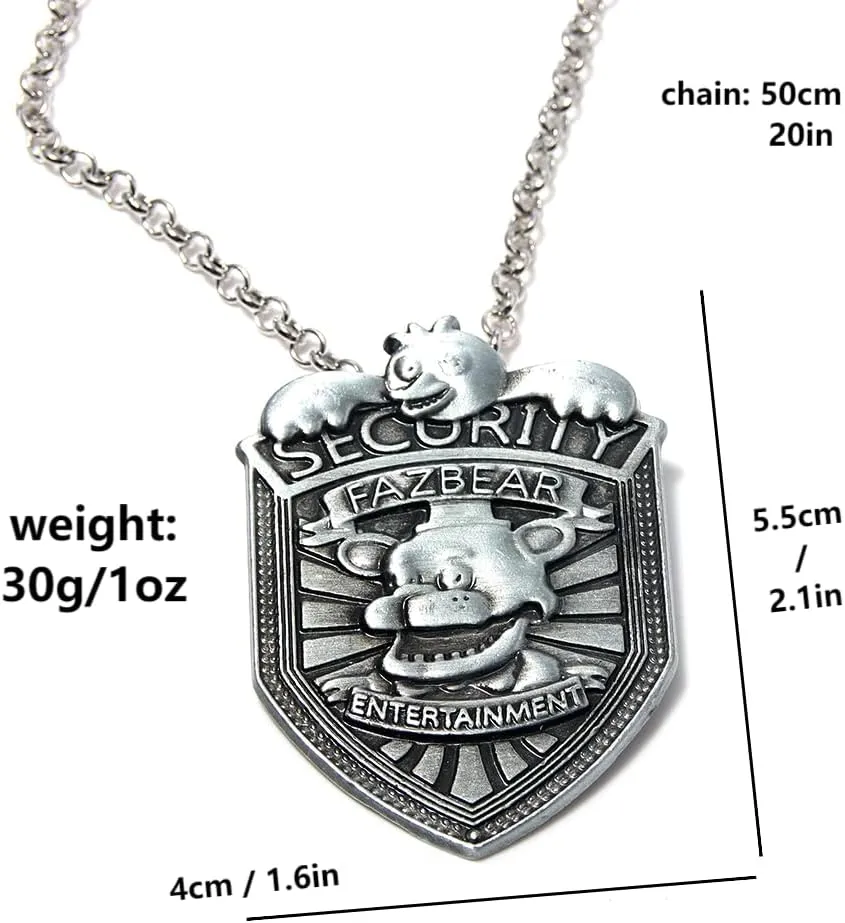 Sun and Moon Friendship Pendant Necklaces - Security Guard Badge Chain - Gifts for Men Women Friends and Fans