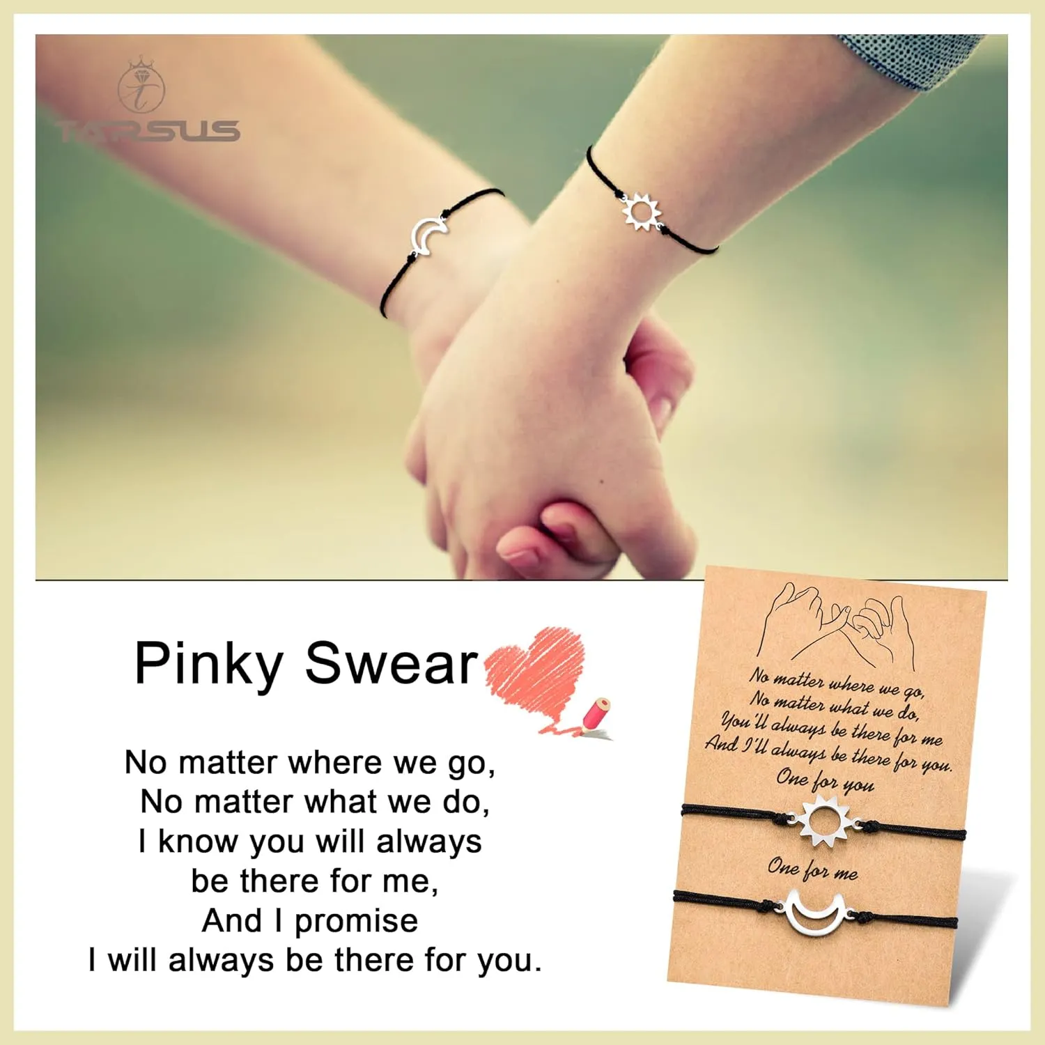Tarsus Pinky Promise Matching Relationship Bracelets For Friends Couple Family