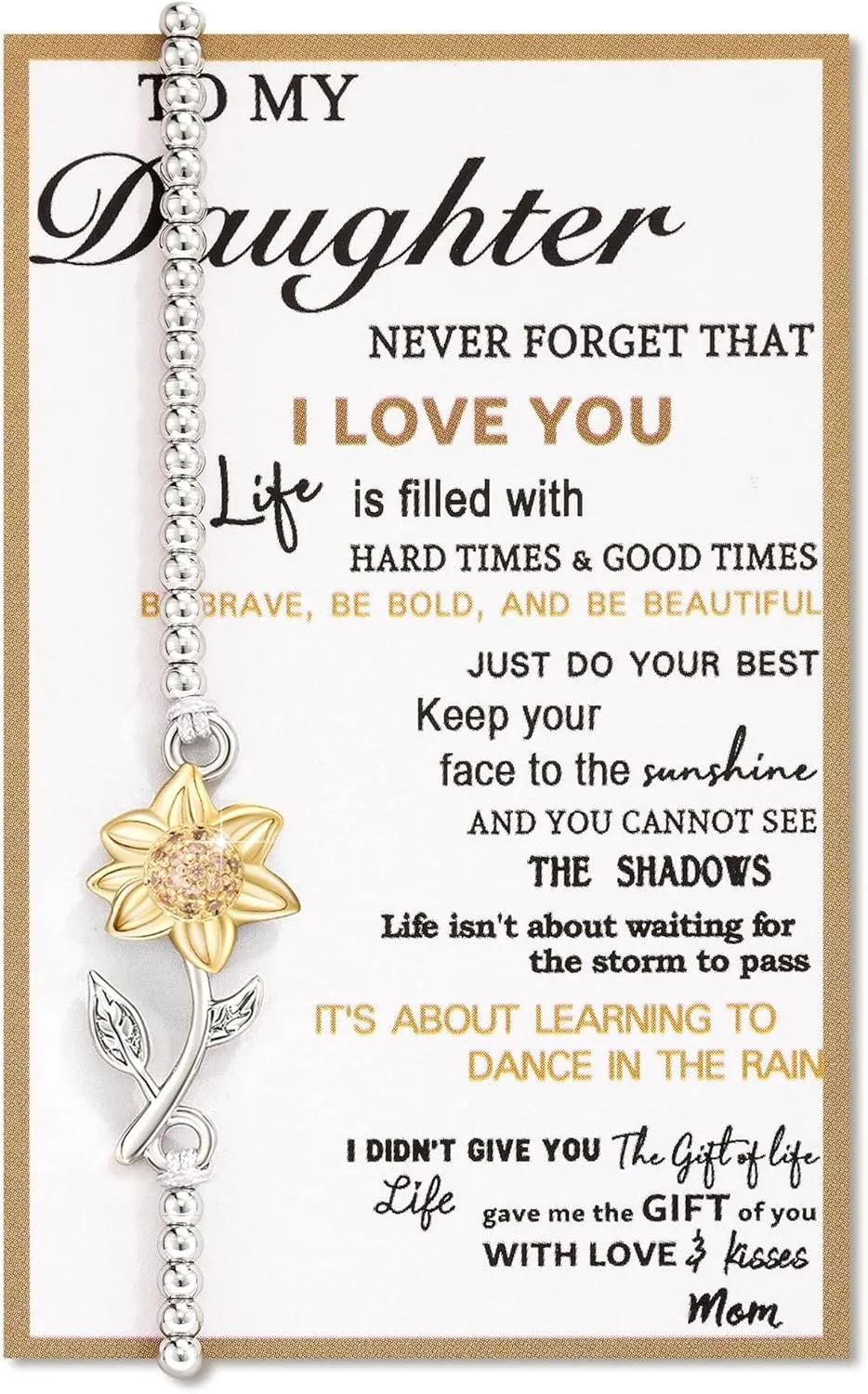 Tarsus Sunflower Gifts for Women Teen Girls, Sunflower Bracelets for Women