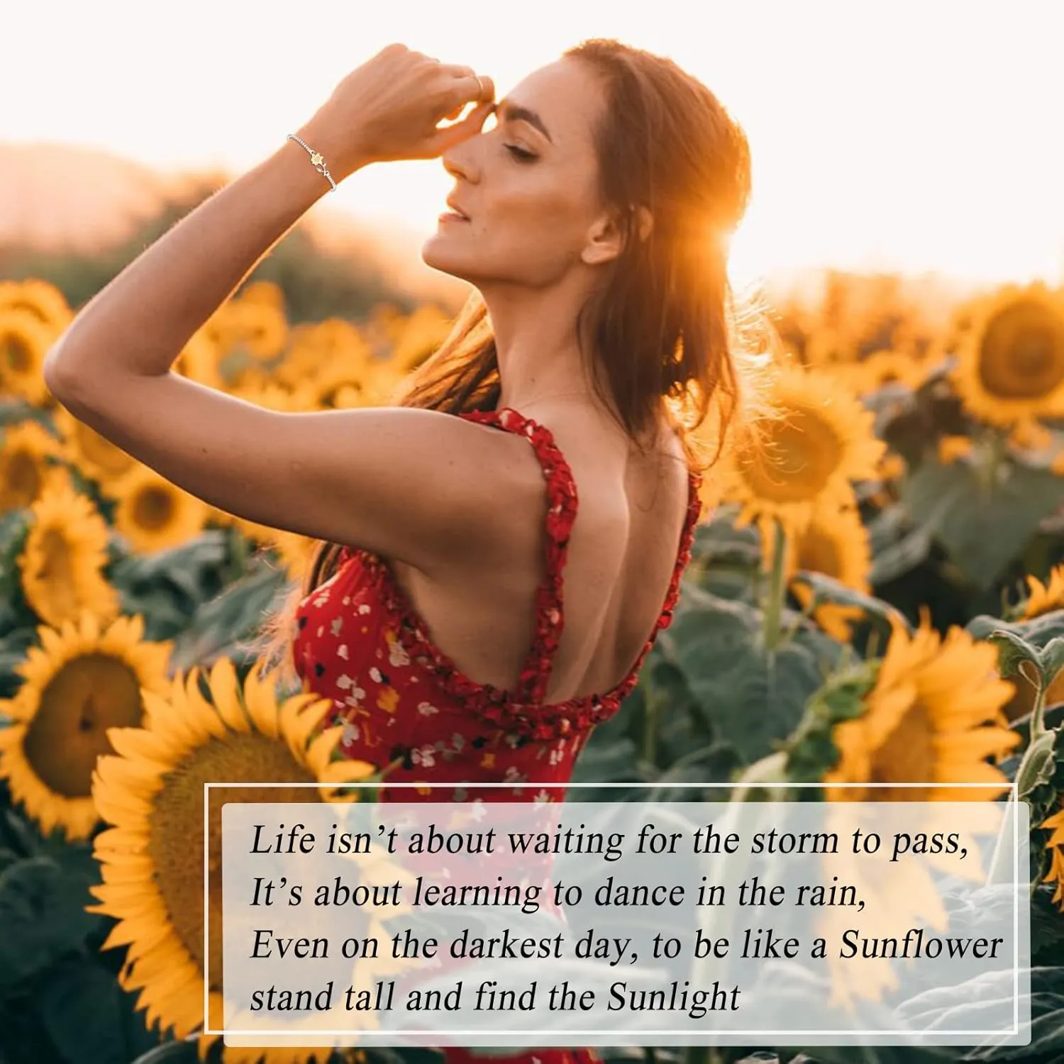 Tarsus Sunflower Gifts for Women Teen Girls, Sunflower Bracelets for Women