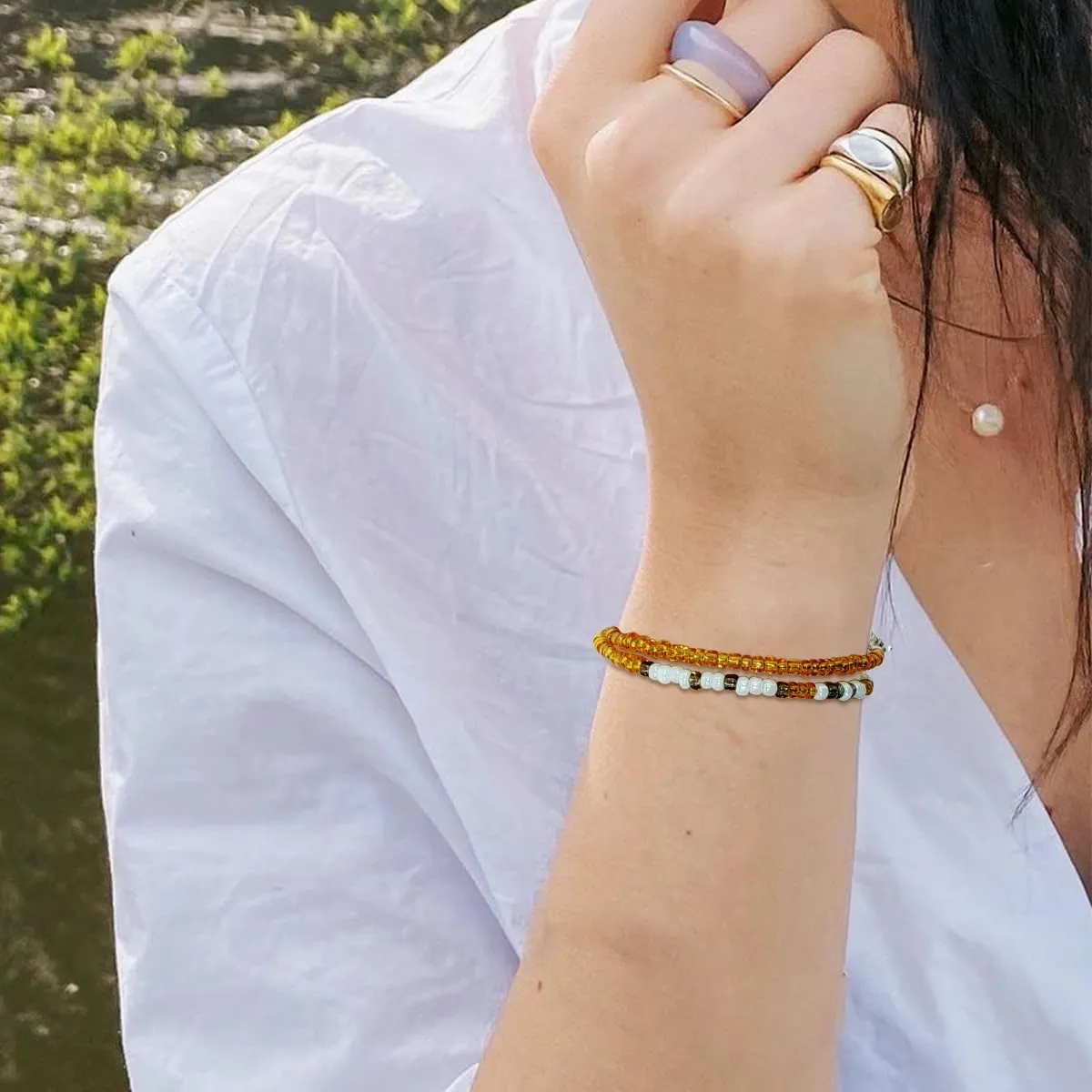 TESTRYE Morse Code Bracelets for Women Men,Silver Morse Code Bracelet with Adjustable Extender Chain,Inspirational Gifts Bracelets for Women Men Friends