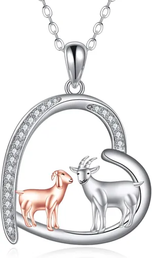 Turtle Deer Necklaces 925 Sterling Silver Elephant/Deer/Turtle/Fox/Hedgehog/Koala/Otter/Rhinoceros Mother Gifts for Women