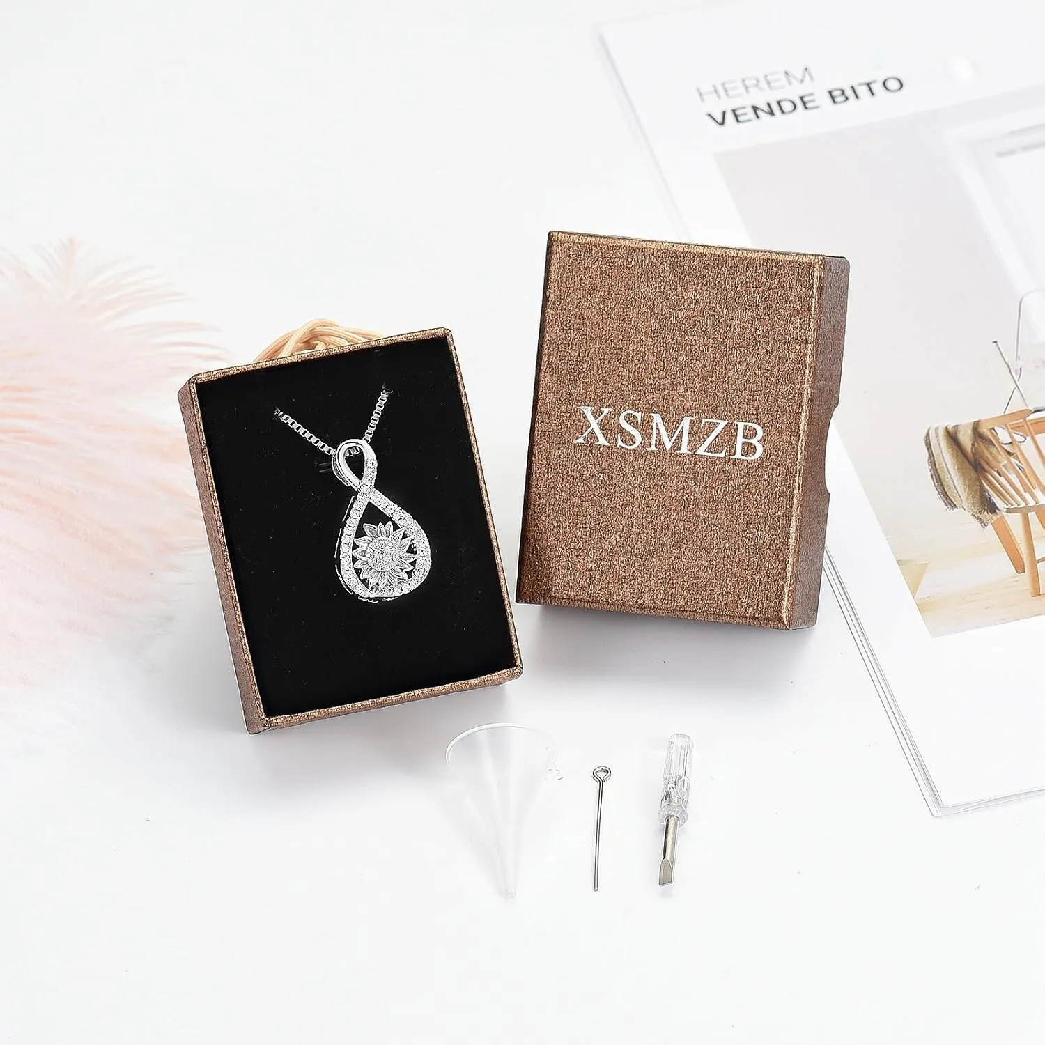 XSMZB Cremation Jewelry for Ashes Infinity Urn Necklaces for Ashes Pendant Locket Keepsake Memorial Jewelry for Urns
