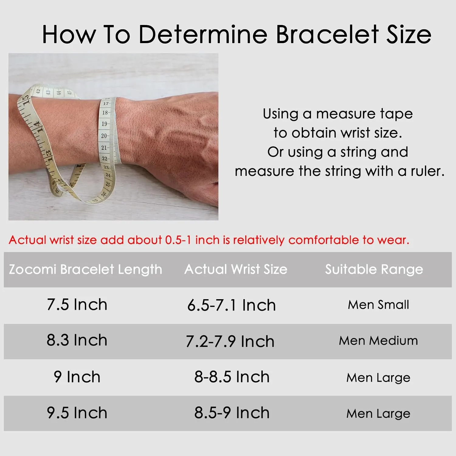 Zocomi 6 Pcs Chain Bracelet for Men Women - Stainless Steel Cuban Curb Link Rope Paperclip Figaro Herringbone Chain Bracelets Set Jewelry Gifts for Man Woman Boys 6.5/7/7.5/8.3/9/9.5 Inches